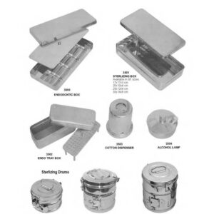 D140 Dental and surgical hollow wares endodontic box cotton dispenser sterilizing box