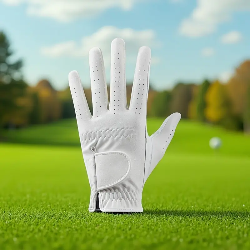 Ultra Durable Cabretta Leather Gloves for Wrist Protection Golf Whilte Glove Custom Logo - Image 2