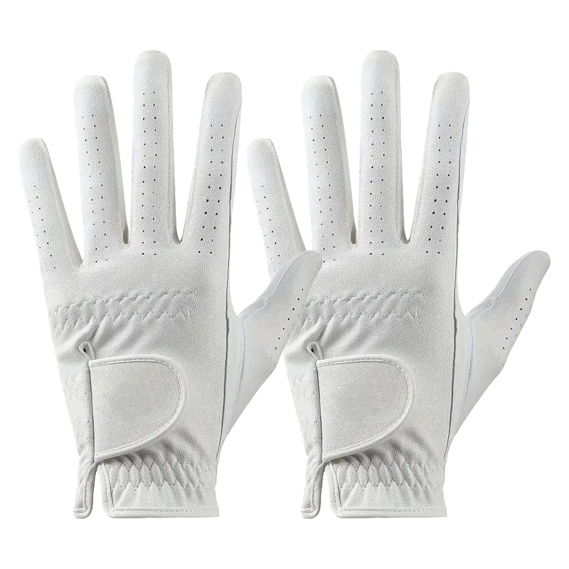 Ultra Durable Cabretta Leather Gloves for Wrist Protection Golf Whilte Glove Custom Logo - Image 4