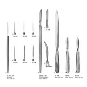 G014 Scalpels Tenotomes Resection Knives Graefe Dieffenbach