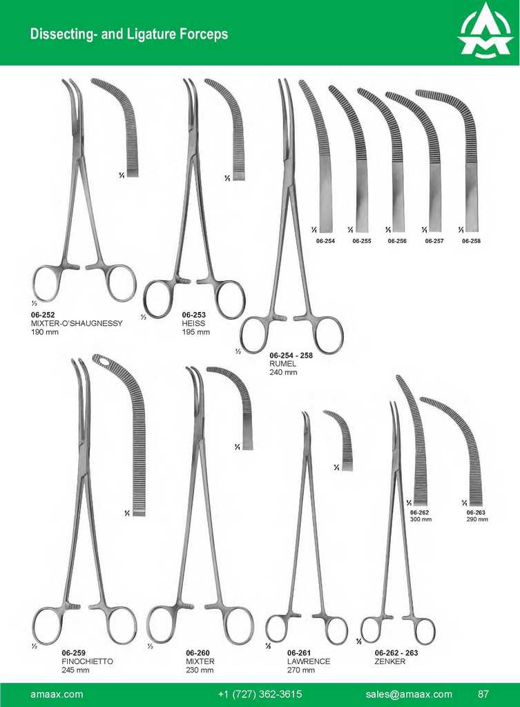 G087 Dissecting Ligature Forceps Mixter O?shaugnessy Heiss Rumel Finochietto Mixter Lawrence Zenker
