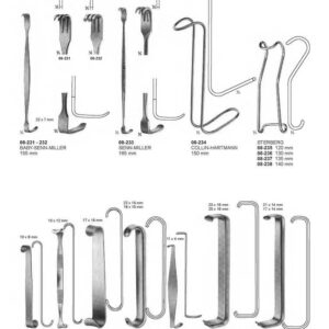 G120 Retractors Baby Senn Miller Senn Miller Collin Hartmann Sterberg Luerrose Baby Roux Parker Crile Farabeuf Collin