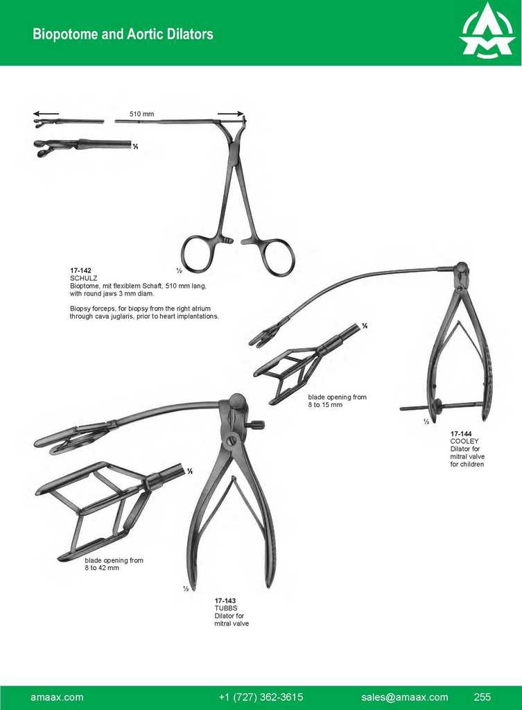 G255 Biopotome Aortic Dilators Schulz Cooley Blade Opening From Tubbs