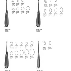 G340 Bone Curettes Bruns Schede Volkmann Williger