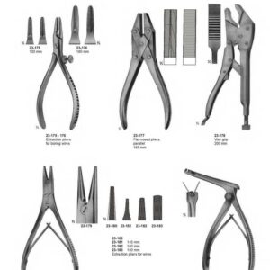 G383 Wire Holding Forceps Flat Nosed Pliers Extraction Pliers Flat Nosed Piers Vise Grip Round Pliers Bending Pliers