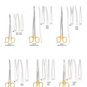 G404 scissors Tungsten Carbide Inserts Metzenbaum Fino Mayo